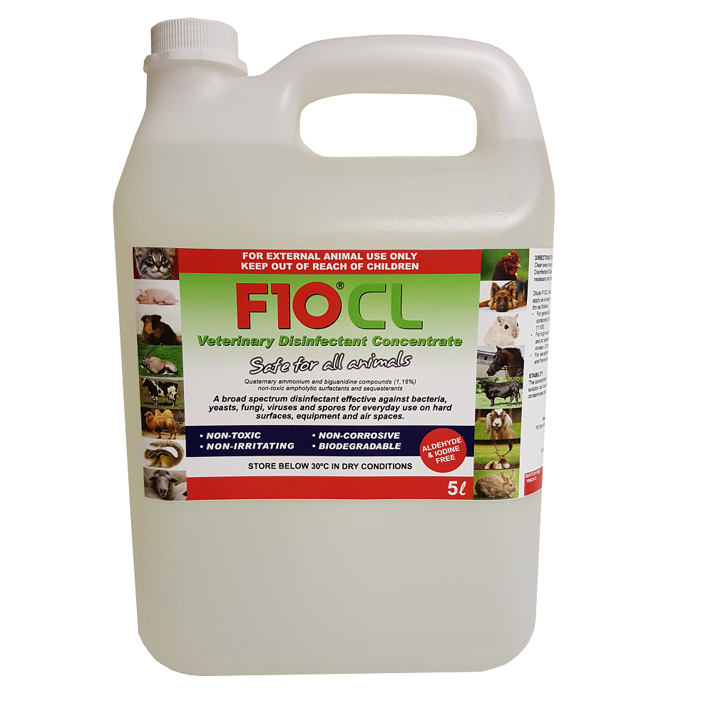 F10CL Veterinary Disinfectant (5 litre) - Avian Breeding